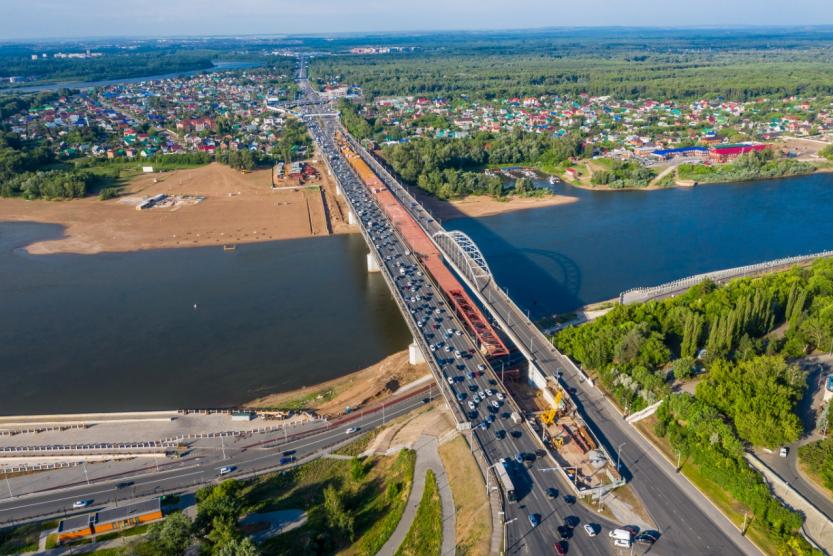 Новый мост-вставка через Белую в Уфе скоро соединит оба берега