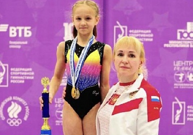 Башкирская гимнастка Полина Дмитриева стала чемпионкой России