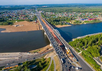 Новый мост-вставка через Белую в Уфе скоро соединит оба берега