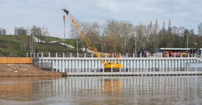 В Стерлитамаке идет масштабная реконструкция набережной реки Стерли