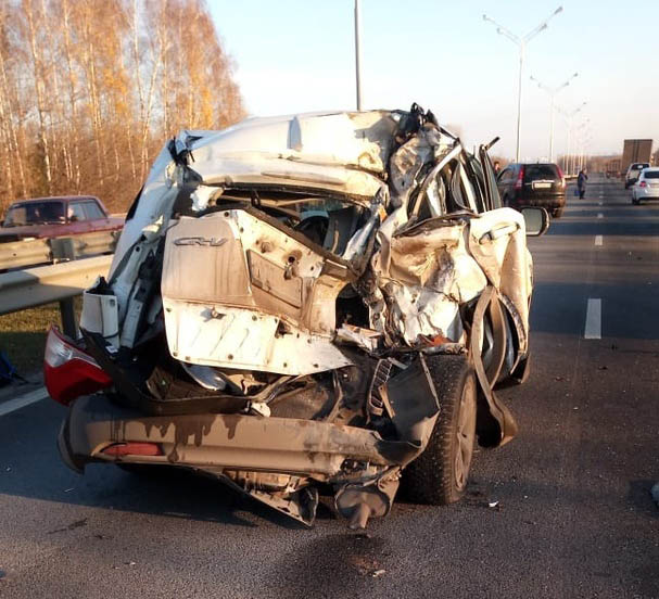 Массовая авария на трассе "Уфа - Аэропорт"