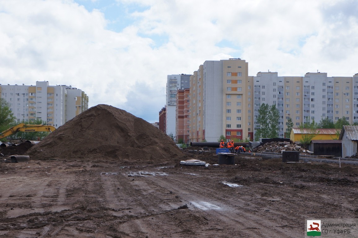 В микрорайоне Инорс продолжают строительство улицы Георгия Мушникова