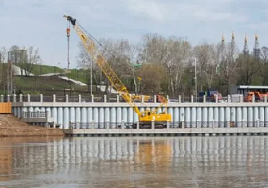 В Стерлитамаке идет масштабная реконструкция набережной реки Стерли