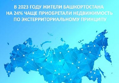 В 2023 году жители Башкортостана на 24% чаще приобретали недвижимость по экстерриториальному принципу