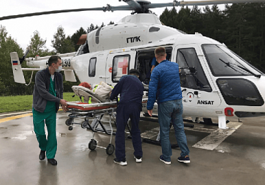 В Башкирии первый вылет вертолёта «Ансат» спас жизнь женщине