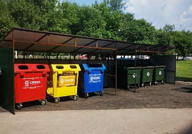 В Кировском районе  Уфы в установили евроконтейнеры для раздельного сбора отходов